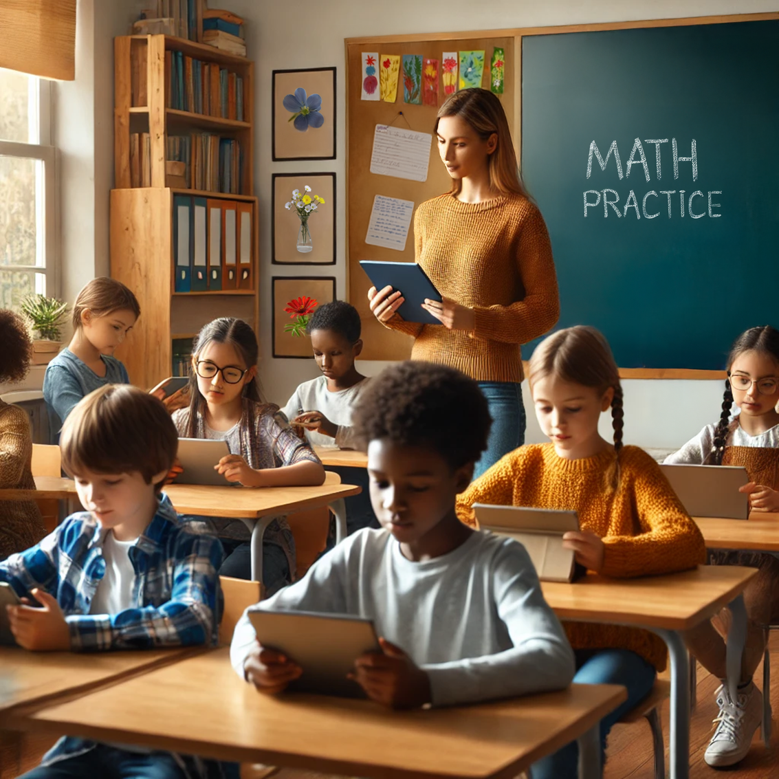 students using chatbot classroom